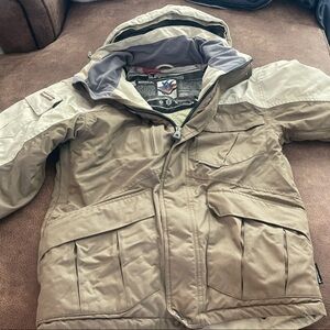 Rip Zone Men's Beige Ski/Snowboard Jacket Like New
